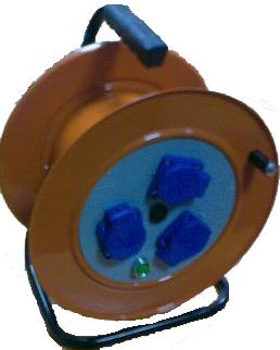 Удлинитель электрический РВМ Электромаркет на оранжевой катушке