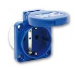 Розетка брызгозащитная IP54 SCHUKO 105-0b PCE www.rvm-electro.ru