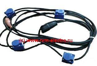Удлинитель-шнур с
 последовательно подключенными розетками (гирлянда) РВМ Электромаркет